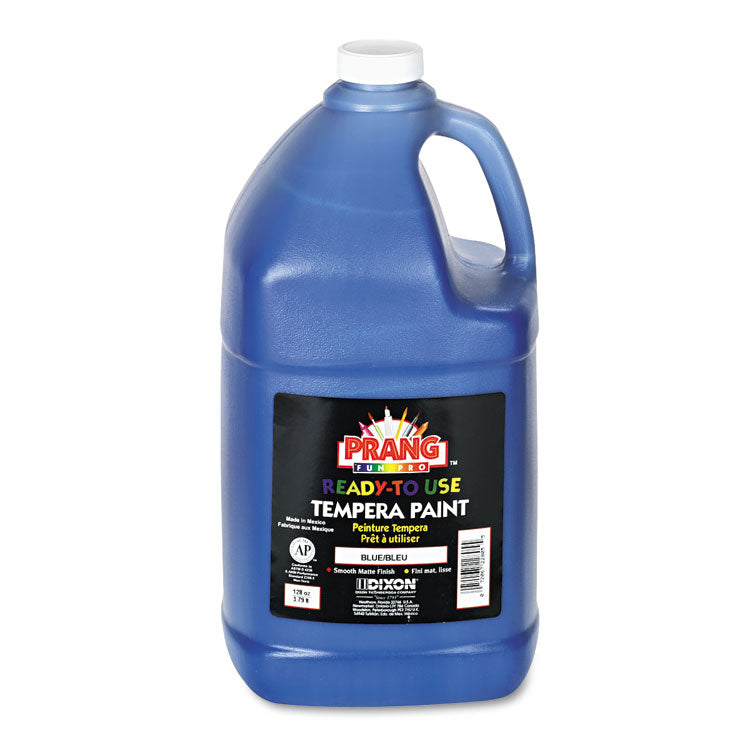Ready-To-Use Tempera Paint, Blue, 1 Gal Bottle