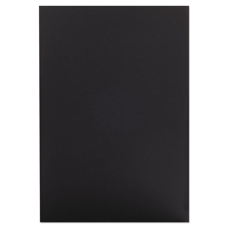 Foam Board, CFC-Free Polystyrene, 20 x 30, Black Surface and Core, 10/Carton