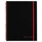 Flexible Cover Twinwire Notebooks, SCRIBZEE Compatible, 1-Subject, Wide/Legal Rule, Black/Red Cover, (70) 11 x 8.5 Sheets