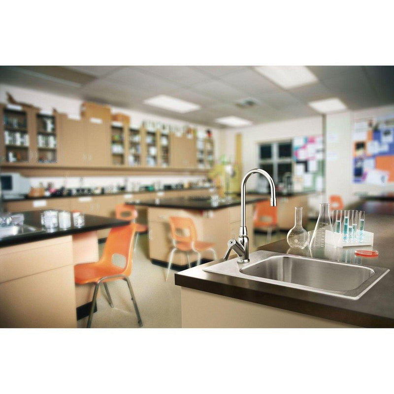 M-Dura Single Lever Handle Deck Mount Lab Faucet in Polished Chrome