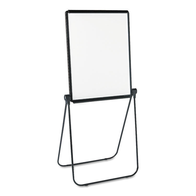 Ultima Presentation Easel, 27" x 34", White Surface, Black Metal Frame