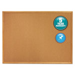 Classic Series Cork Bulletin Board, 96" x 48", Tan Surface, Oak Finished Fiberboard (MDF) Frame