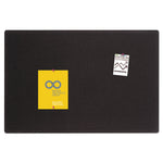 Oval Office Fabric Board, 36" x 24", Black Surface