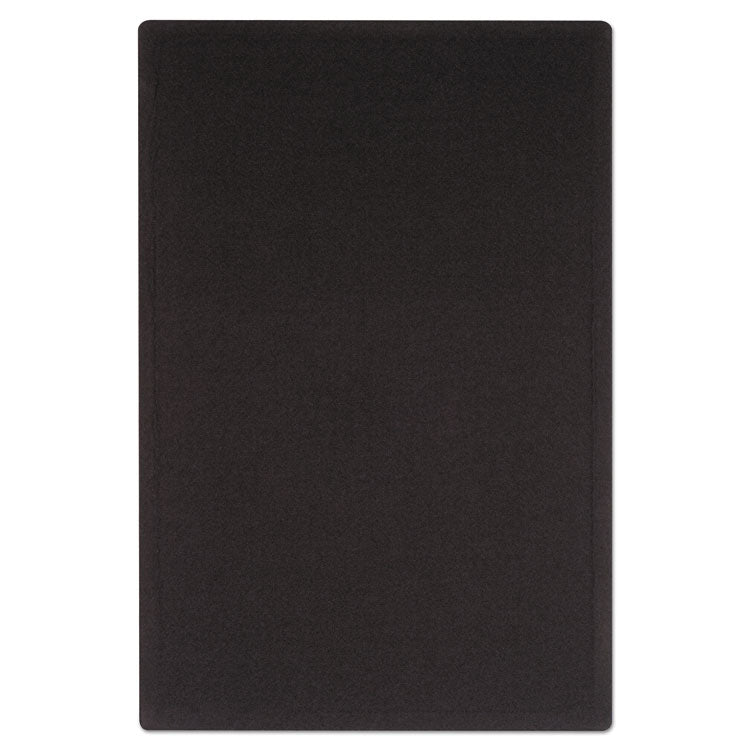 Oval Office Fabric Board, 36" x 24", Black Surface