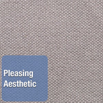 Oval Office Fabric Board, 48" x 36", Gray Surface