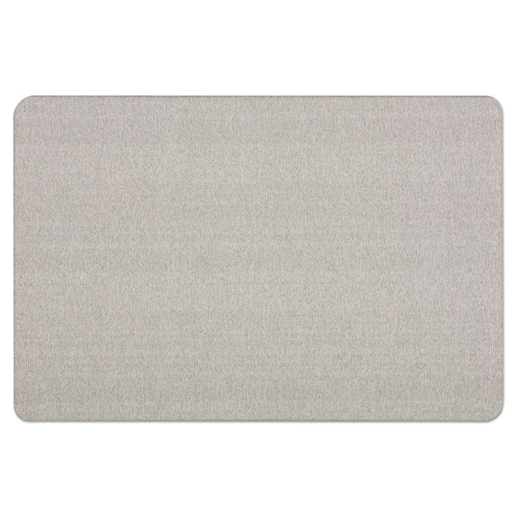 Oval Office Fabric Board, 48" x 36", Gray Surface