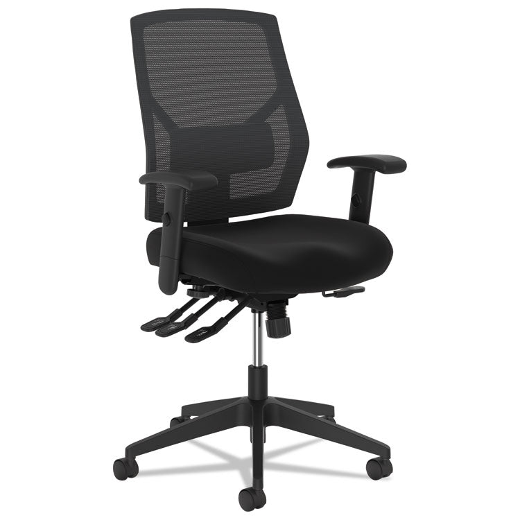 Vl582 High-Back Task Chair, Supports Up To 250 Lb, 19" To 22" Seat Height, Black