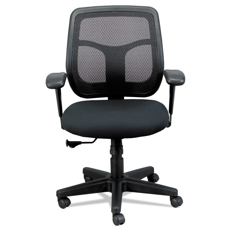 Apollo Mid-Back Mesh Chair, 18.1" To 21.7" Seat Height, Black