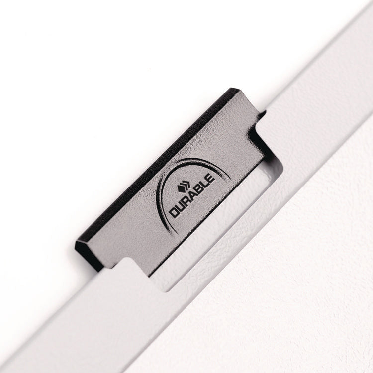 Duraclip Report Cover, Clip Fastener, 8.5 X 11 , Clear/red, 25/box