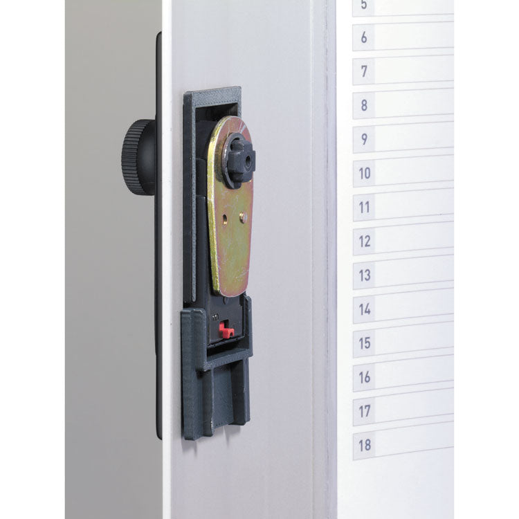 Locking Key Cabinet, 36-Key, Brushed Aluminum, Silver, 11.75 X 4.63 X 11