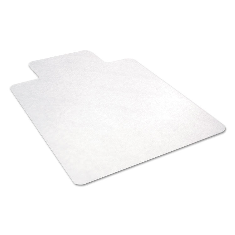 All Day Use Non-Studded Chair Mat For Hard Floors, 45 X 53, Wide Lipped, Clear