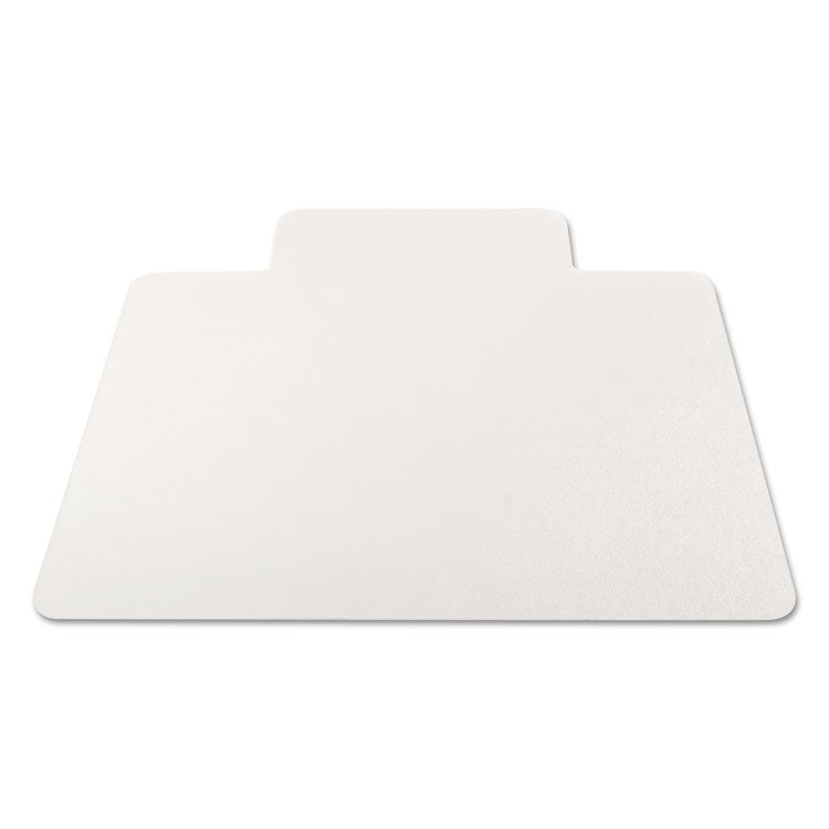 All Day Use Non-Studded Chair Mat For Hard Floors, 36 X 48, Lipped, Clear