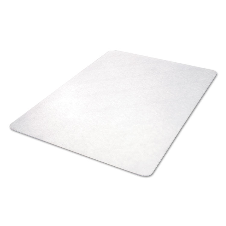 All Day Use Non-Studded Chair Mat For Hard Floors, 46 X 60, Rectangular, Clear
