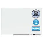 Element Framed Magnetic Glass Dry-Erase Boards, 74" x 42", White Surface, Satin Aluminum Frame