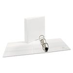Heavy-Duty View Binder With Durahinge And Locking One Touch Ezd Rings, 3 Rings, 3" Capacity, 11 X 8.5, White