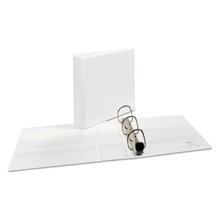 Heavy-Duty View Binder With Durahinge And Locking One Touch Ezd Rings, 3 Rings, 3" Capacity, 11 X 8.5, White