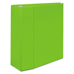 Heavy-Duty View Binder With Durahinge And Locking One Touch Ezd Rings, 3 Rings, 5" Capacity, 11 X 8.5, Chartreuse