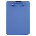 SlimMate Storage Clipboard, 0.5" Clip Capacity, Holds 8.5 x 11 Sheets, Blue