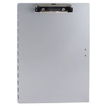 Tuffwriter Recycled Aluminum Storage Clipboard, 0.5" Clip Capacity, Holds 8.5 x 11 Sheets, Silver