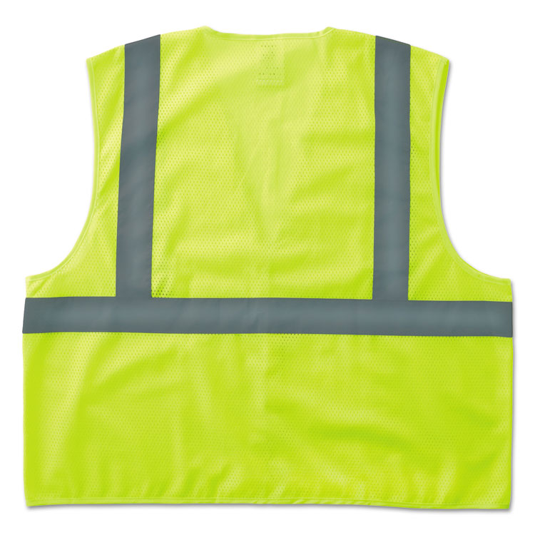 GloWear 8205HL Type R Class 2 Super Econo Mesh Safety Vest, Small/Medium, Lime