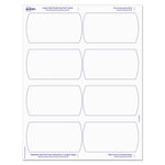Big Tab Printable Large White Label Tab Dividers, 5-Tab, 11 x 8.5, White, 20 Sets