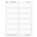 Big Tab Printable Large White Label Tab Dividers, 8-Tab, 11 x 8.5, White, 20 Sets