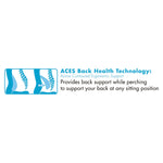 Cosset Ergonomic Task Chair, Supports Up To 275 Lb, 19.5" To 22.5" Seat Height, Gray Seat/back, Black Base