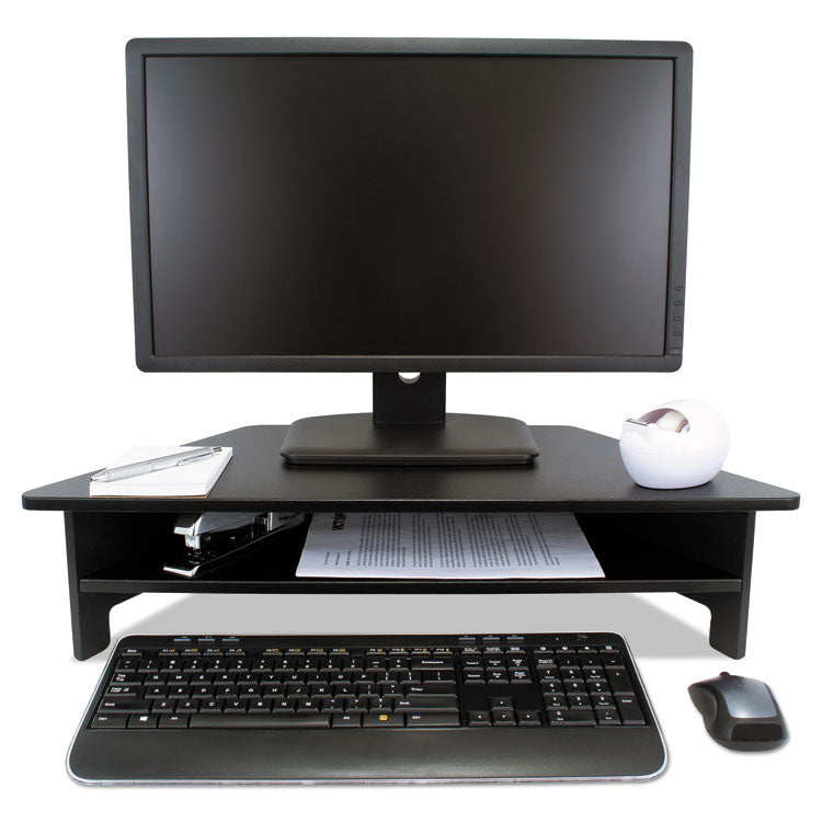 Dc050 High Rise Collection Monitor Stand, 27" X 11.5" X 6.5" To 7.5", Black, Supports 40 Lbs