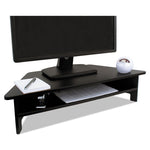 Dc050 High Rise Collection Monitor Stand, 27" X 11.5" X 6.5" To 7.5", Black, Supports 40 Lbs