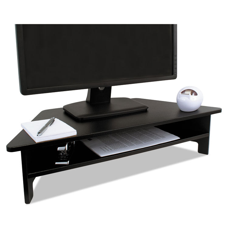 Dc050 High Rise Collection Monitor Stand, 27" X 11.5" X 6.5" To 7.5", Black, Supports 40 Lbs