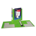 Heavy-Duty View Binder With Durahinge And One Touch Ezd Rings, 3 Rings, 2" Capacity, 11 X 8.5, Chartreuse