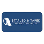 Wide Landscape Format Writing Pad, Unpunched With Standard Back, Medium/college Rule, 40 White 11 X 9.5 Sheets