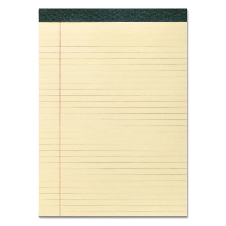 Recycled Legal Pad, Wide/legal Rule, 40 Canary-Yellow 8.5 X 11 Sheets, Dozen