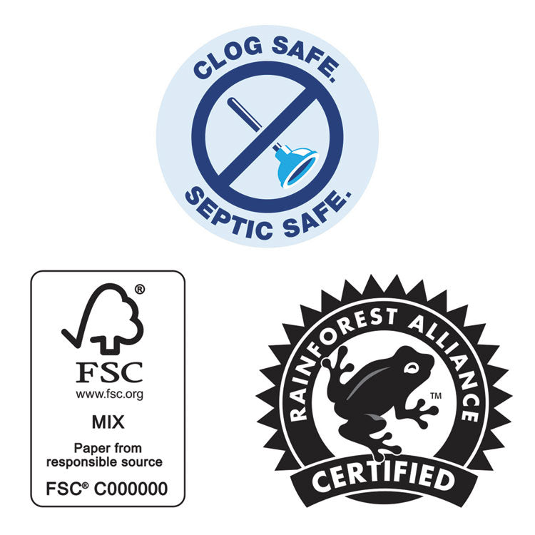 Commercial Bathroom Tissue, Septic Safe, Individually Wrapped, 2-Ply, White, 450 Sheets/roll, 75 Rolls/carton