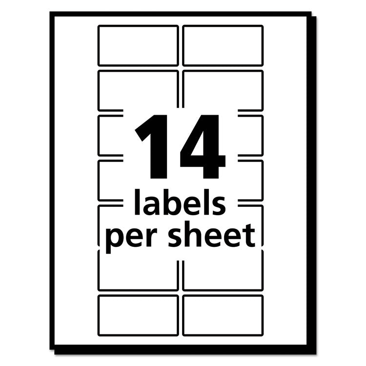 Removable Multi-Use Labels, Inkjet/laser Printers, 0.75 X 1.5, White, 14/sheet, 36 Sheets/pack, (5430)
