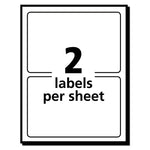 Removable Multi-Use Labels, Inkjet/laser Printers, 3 X 4, White, 2/sheet, 40 Sheets/pack, (5453)