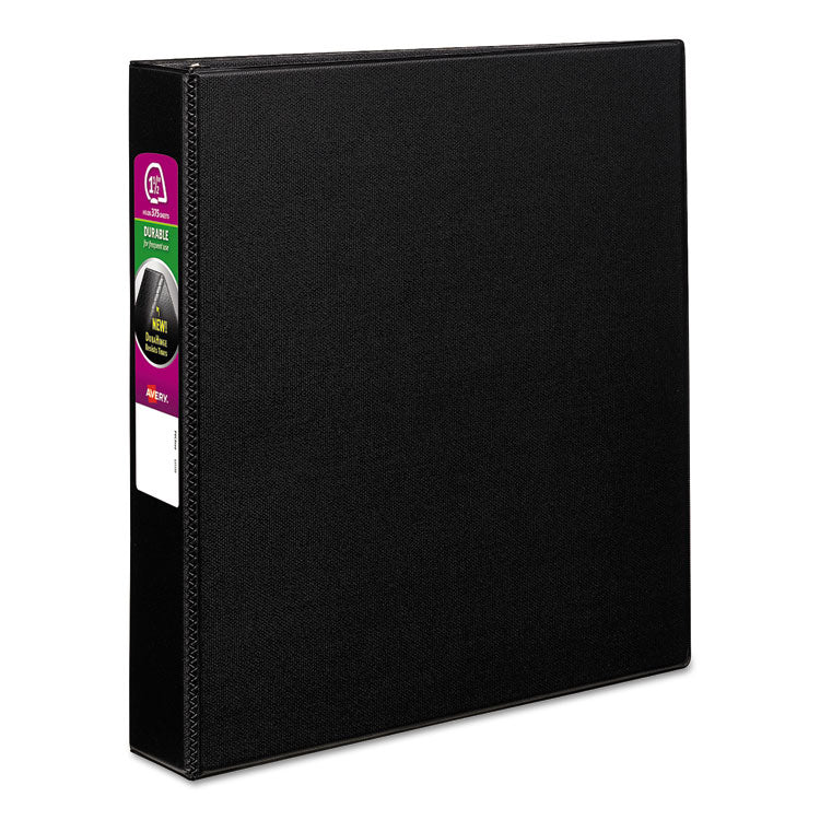 Durable Non-View Binder With Durahinge And Slant Rings, 3 Rings, 1.5" Capacity, 11 X 8.5, Black