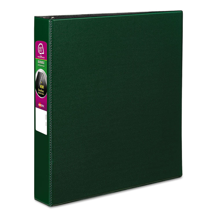 Durable Non-View Binder With Durahinge And Slant Rings, 3 Rings, 1.5" Capacity, 11 X 8.5, Green