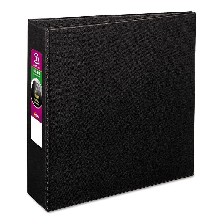 Durable Non-View Binder With Durahinge And Slant Rings, 3 Rings, 3" Capacity, 11 X 8.5, Black