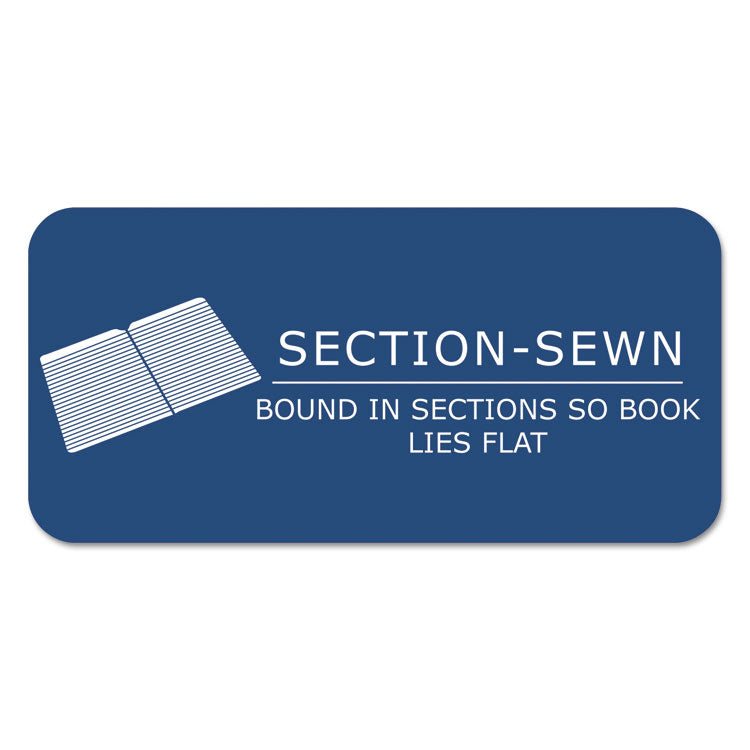 Lab Research Notebook, Quadrille Rule (5 sq/in), Black Cover, (72) 11.25 x 8.75 Sheets