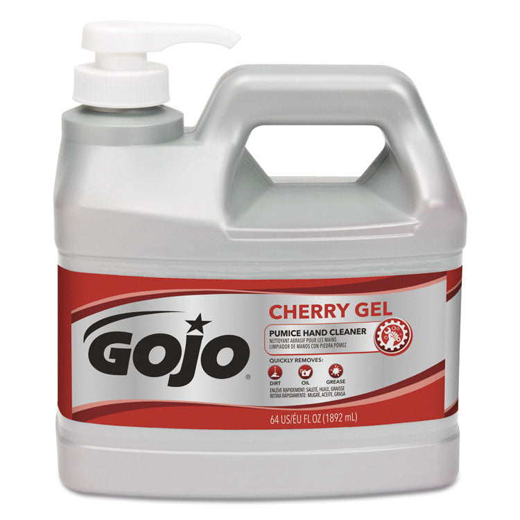 Cherry Gel Pumice Hand Cleaner, Cherry Scent, 0.5 gal, 4/Carton