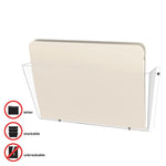 Unbreakable DocuPocket Wall File, Letter Size, 14.5" x 3" x 6.5", Clear