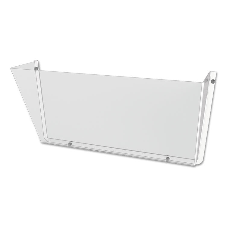 Unbreakable DocuPocket Wall File, Letter Size, 14.5" x 3" x 6.5", Clear