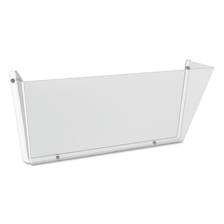 Unbreakable DocuPocket Wall File, Letter Size, 14.5" x 3" x 6.5", Clear
