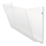 Unbreakable DocuPocket Wall File, Letter Size, 14.5" x 3" x 6.5", Clear