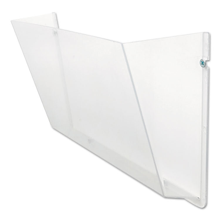 Unbreakable DocuPocket Wall File, Letter Size, 14.5" x 3" x 6.5", Clear