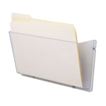 Unbreakable DocuPocket Wall File, Letter Size, 14.5" x 3" x 6.5", Clear