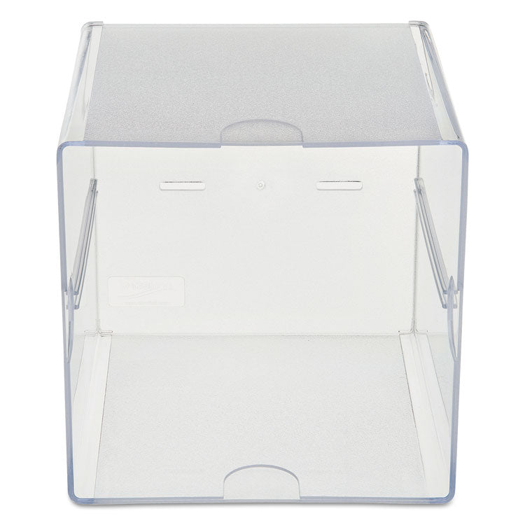 Stackable Cube Organizer, 1 Compartment, 6 x 6 x 6, Plastic, Clear