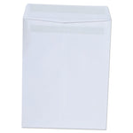 Self-Stick Open End Catalog Envelope, #10 1/2, Square Flap, Self-Adhesive Closure, 9 x 12, White, 100/Box