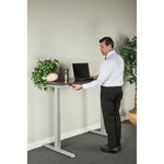 Alera AdaptivErgo Sit-Stand Two-Stage Electric Height-Adjustable Table Base, 48.06" x 24.35" x 27.5" to 47.2", Gray